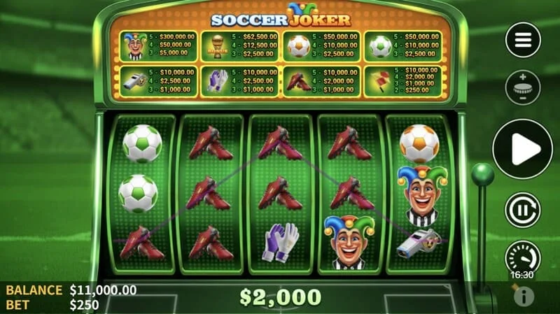 Soccer Joker - kết hợp chiến thắng trên các cuộn